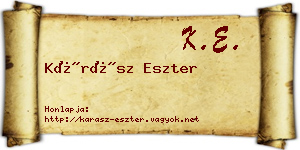 Kárász Eszter névjegykártya