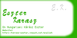 eszter karasz business card