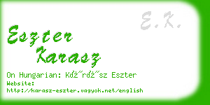 eszter karasz business card